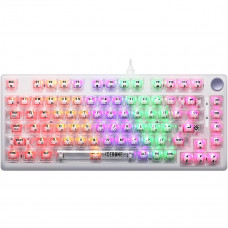 Клавиатура Defender Icebone GK-354 Transparent White (45354)